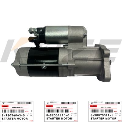 KBZE 8-98001915-0 ISUZU 4HK1 ENGINE 8-98070321-1 8-98054063-0 STARTER MOTOR 24V 13T 5.0KW FOR HITACHI ZX190 ZX210 ZX240 ZX280 ZX360