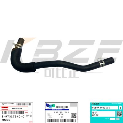 897192-7700 ISUZU 4JB1 4JG1 4LE2 ENGINE VI8943402611 8-97327940-0 AIR BREATHER HOSE DH55 DX60 DX70 ZAX60 ZAX70 SK60 SK70