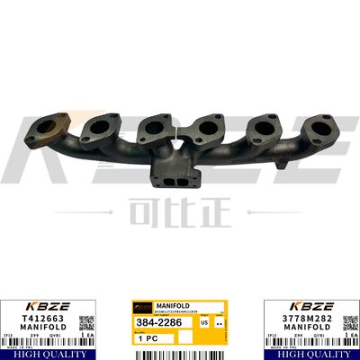 KBZE 384-2286 T412663 3778M282 EXHAUST MANIFOLD FOR 320D2 323D2 924K 930K 535D 545D REPLACE CAT C6.6 C7.1 PERKINS 1106D ENGINE
