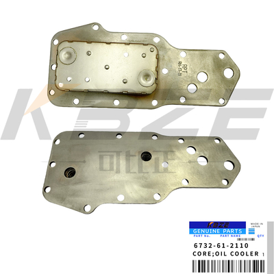 5P MOTOR OIL COOLER CORE cho KOMATSU 4D102 6732-61-2110 CUMMINS 4BT máy đào